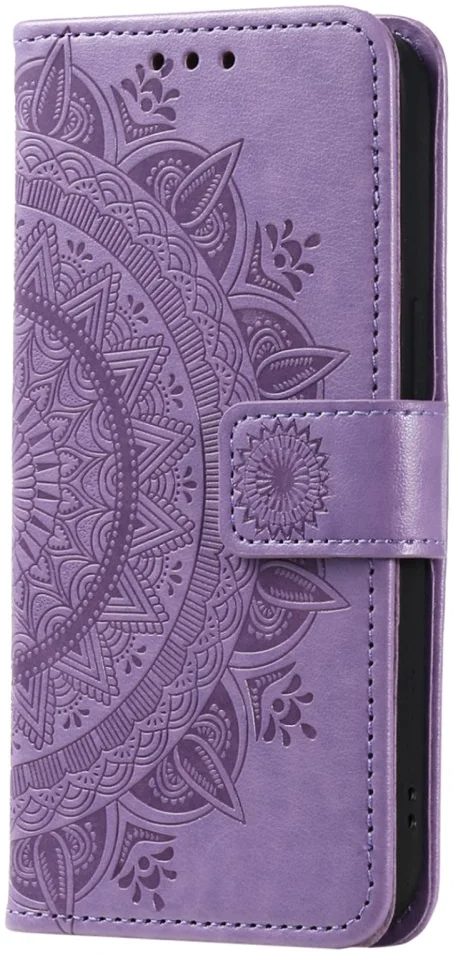 Xiaomi Redmi 14C Hoesje Mandala Book Case met Pasjeshouder Paars afbeelding 5