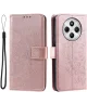 Xiaomi Redmi 14C Hoesje Mandala Book Case met Pasjeshouder Roze Goud