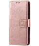 Xiaomi Redmi 14C Hoesje Mandala Book Case met Pasjeshouder Roze Goud