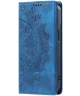 Xiaomi 14T Hoesje Mandala Book Case met Pasjeshouder Blauw