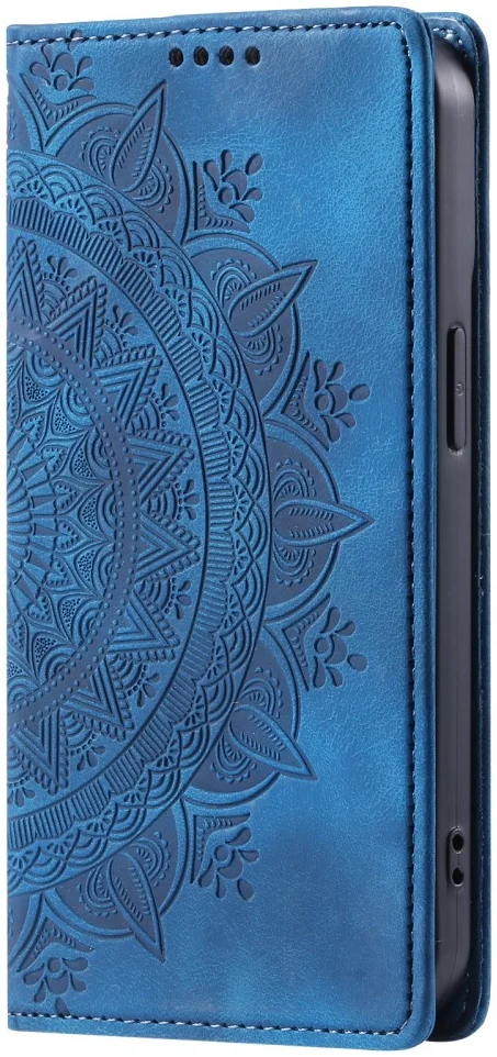 Xiaomi 14T Hoesje Mandala Book Case met Pasjeshouder Blauw afbeelding 9