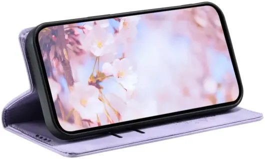 Xiaomi 14T Hoesje Mandala Book Case met Pasjeshouder Paars afbeelding 6