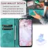 Xiaomi 14T Hoesje Mandala Book Case met Pasjeshouder Groen afbeelding 4