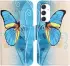Samsung Galaxy A16 Hoesje Portemonnee Book Case Vlinder Print