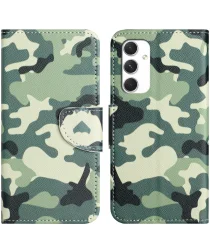 Samsung Galaxy A16 Hoesje Portemonnee Book Case Camouflage Print