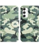 Samsung Galaxy A16 Hoesje Portemonnee Book Case Camouflage Print