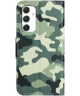 Samsung Galaxy A16 Hoesje Portemonnee Book Case Camouflage Print