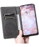 Samsung Galaxy A16 Hoesje Mandala Book Case met Pasjeshouder Zwart