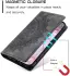 Samsung Galaxy A16 Hoesje Mandala Book Case met Pasjeshouder Zwart afbeelding 3