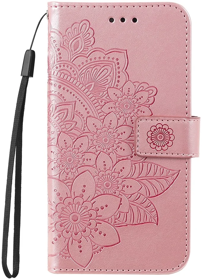 Xiaomi 14T Pro Hoesje Bloemen Print Wallet Book Case Roze afbeelding 9