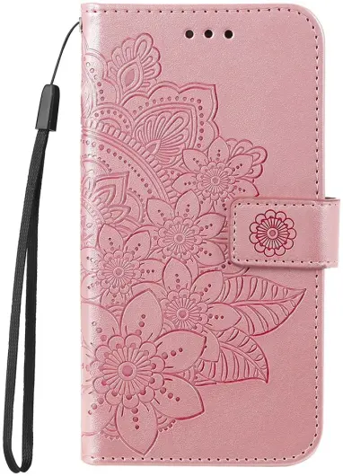 Xiaomi 14T Pro Hoesje Bloemen Print Wallet Book Case Roze afbeelding 9
