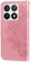 Xiaomi 14T Pro Hoesje Bloemen Print Wallet Book Case Roze afbeelding 10