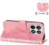 Xiaomi 14T Pro Hoesje Bloemen Print Wallet Book Case Roze afbeelding 8
