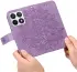 Xiaomi 14T Pro Hoesje Bloemen Print Wallet Book Case Paars afbeelding 12