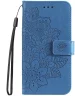 Xiaomi 14T Pro Hoesje Bloemen Print Wallet Book Case Blauw