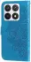 Xiaomi 14T Pro Hoesje Bloemen Print Wallet Book Case Blauw afbeelding 10