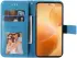 Xiaomi 14T Pro Hoesje Bloemen Print Wallet Book Case Blauw afbeelding 2