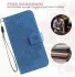Xiaomi 14T Pro Hoesje Bloemen Print Wallet Book Case Blauw afbeelding 4