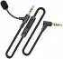 3.5mm Jack naar 3.5mm Jack Aux Kabel met Ingebouwde Microfoon 1.5M Zwart afbeelding 1