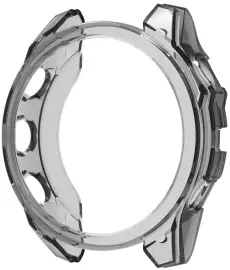 Garmin Fenix 8 43MM Hoesje - TPU Bumper Case - Transparant Zwart