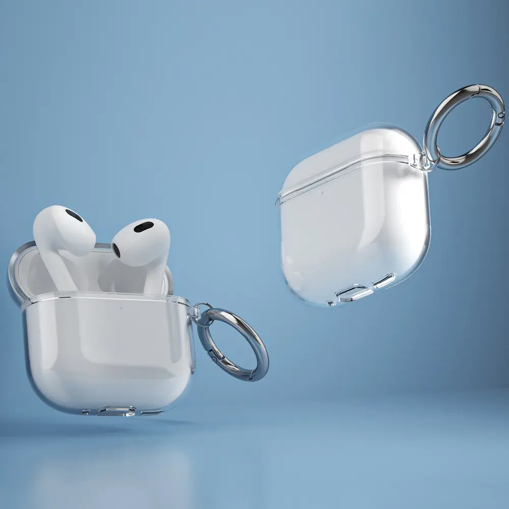 Apple AirPods 4 Hoesje TPU met Ring Transparant afbeelding 12