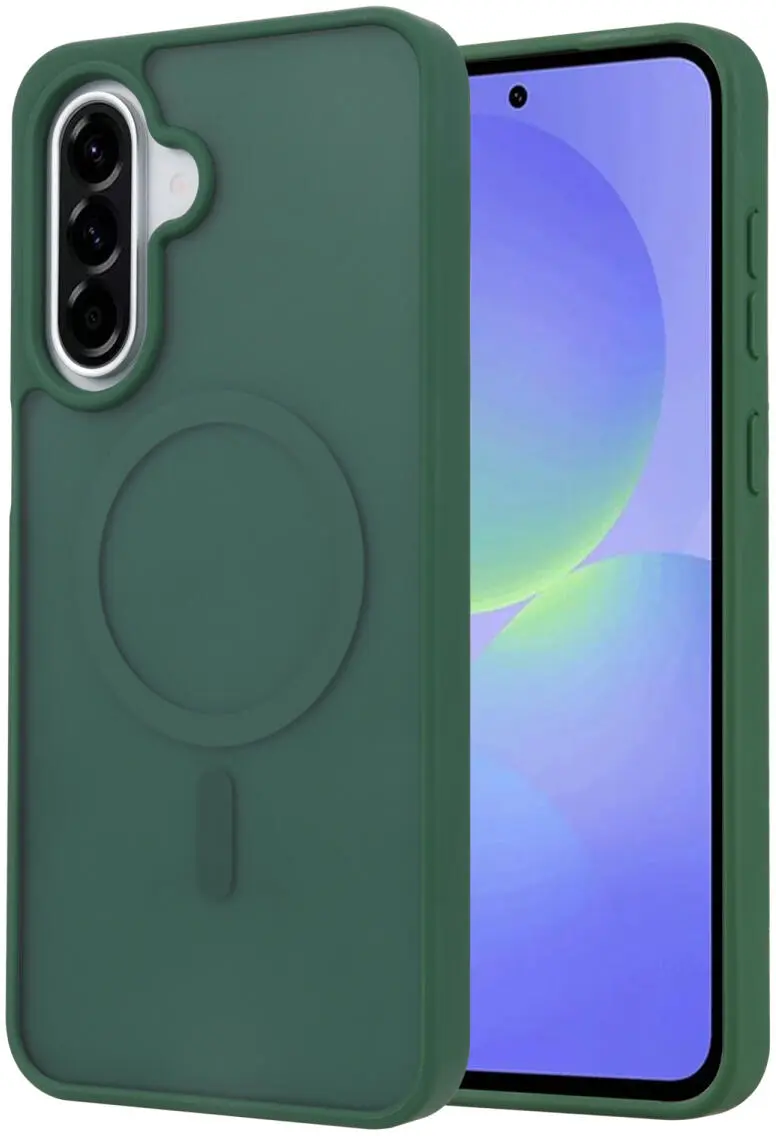 Samsung Galaxy A36 Hoesje met MagSafe Back Cover Matte Groen afbeelding 1