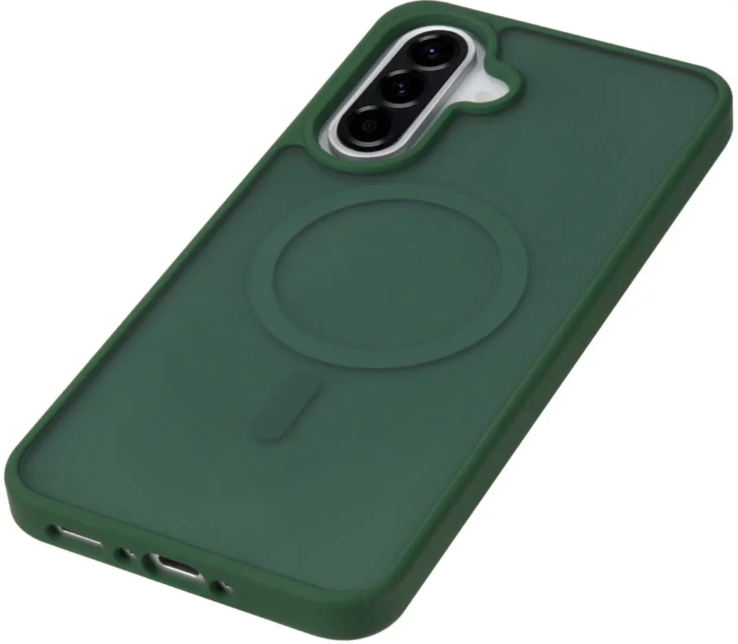 Samsung Galaxy A36 Hoesje met MagSafe Back Cover Matte Groen afbeelding 6