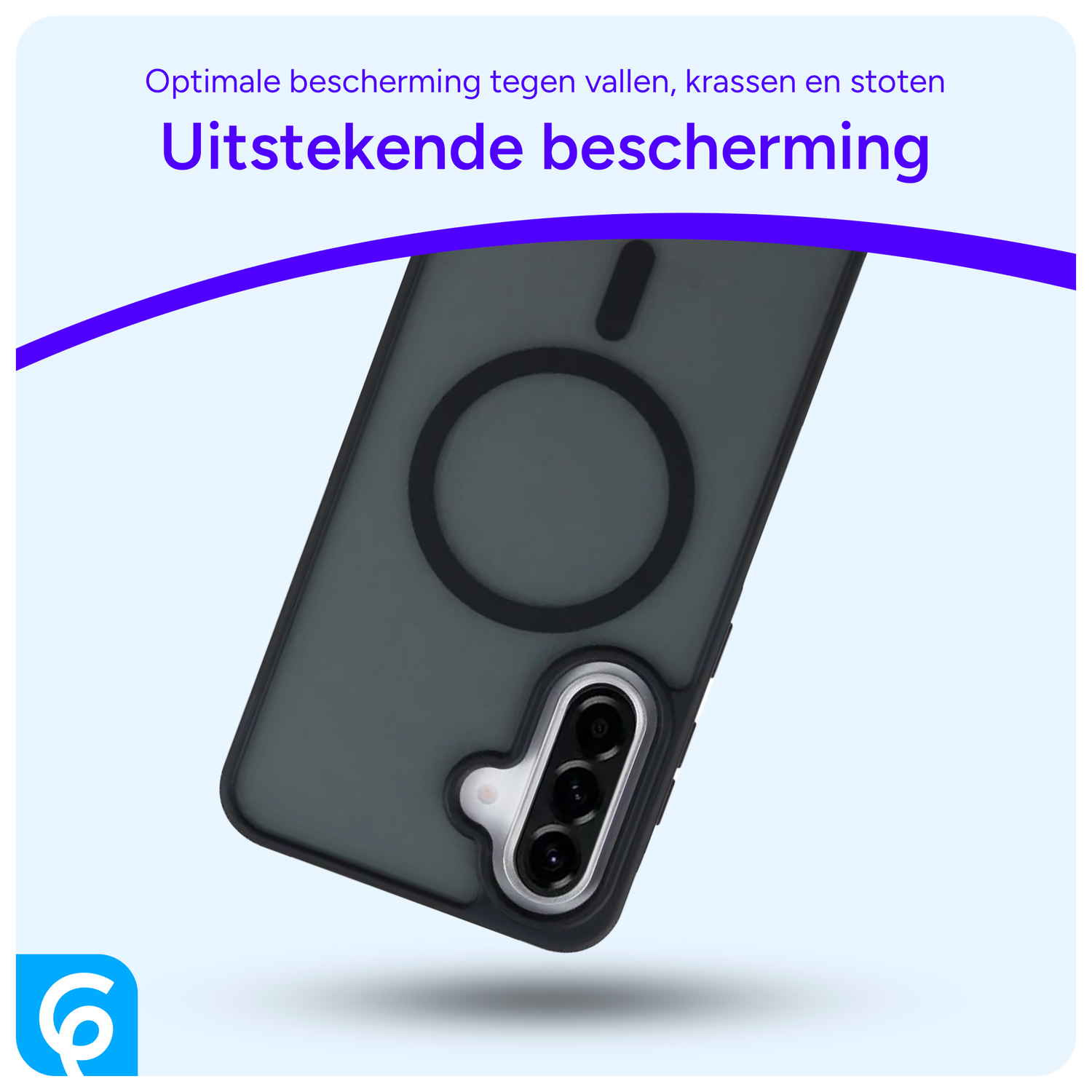 Samsung Galaxy A56 Hoesje met MagSafe Back Cover Matte Zwart afbeelding 2