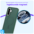 Samsung Galaxy A56 Hoesje met MagSafe Back Cover Matte Groen afbeelding 4