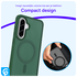 Samsung Galaxy A56 Hoesje met MagSafe Back Cover Matte Groen afbeelding 6