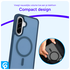 Samsung Galaxy A56 Hoesje met MagSafe Back Cover Matte Blauw afbeelding 6