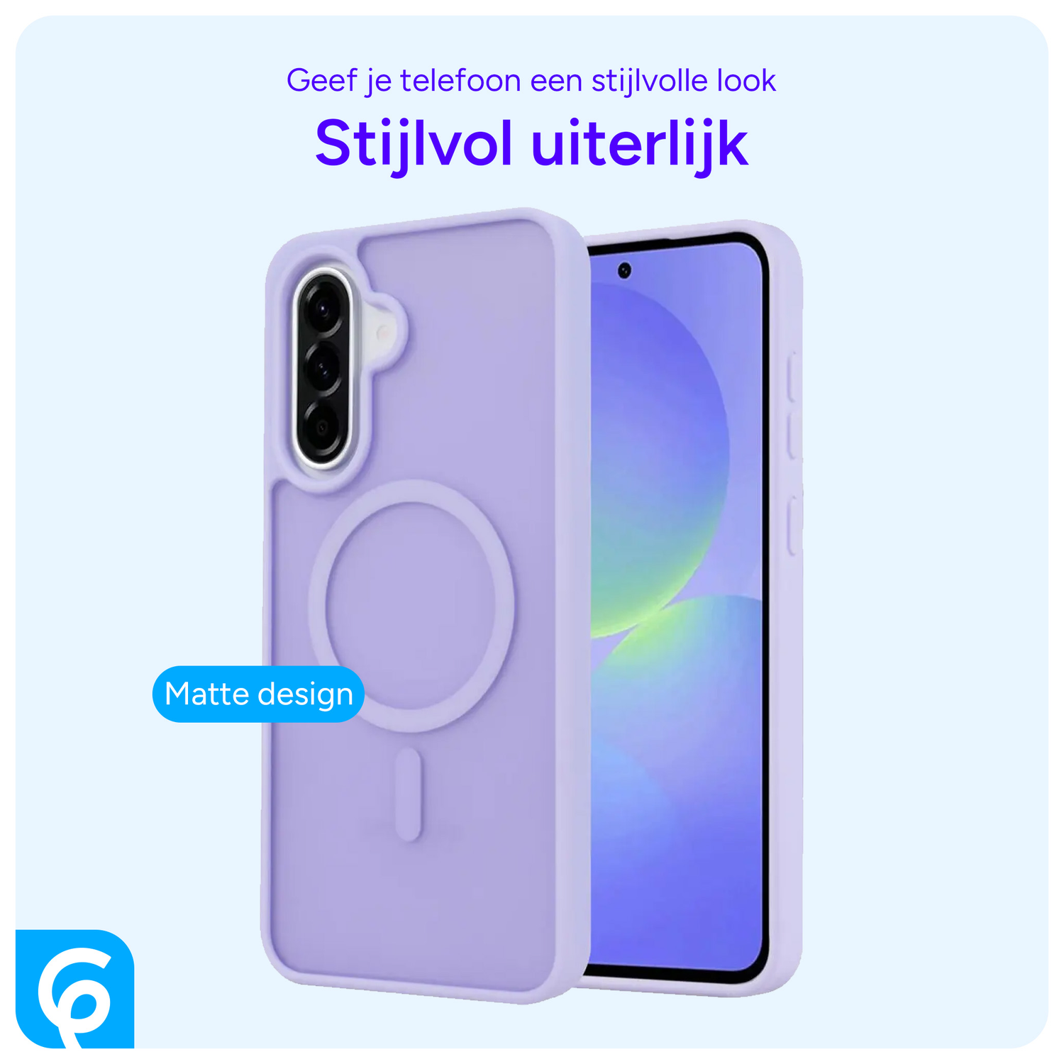 Samsung Galaxy A56 Hoesje met MagSafe Back Cover Matte Paars afbeelding 4