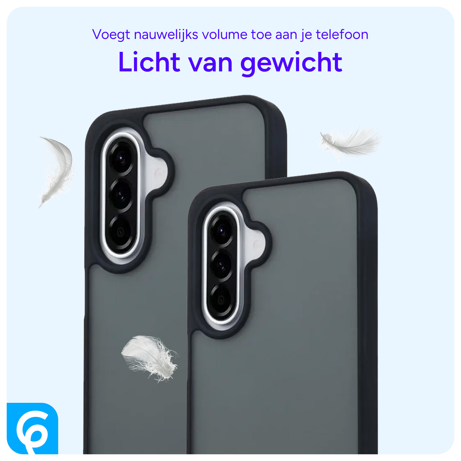 Samsung Galaxy A56 Hoesje Back Cover Matte Zwart afbeelding 3
