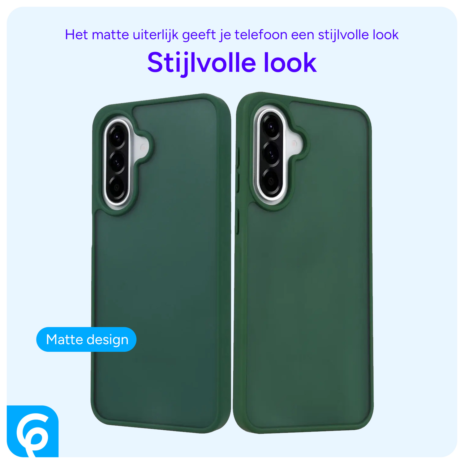 Samsung Galaxy A56 Hoesje Back Cover Matte Groen afbeelding 3