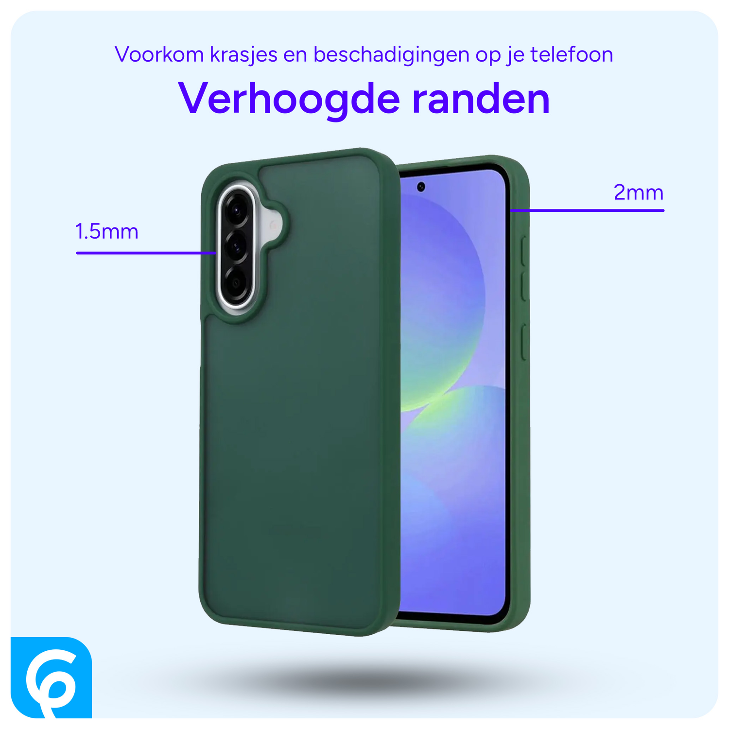 Samsung Galaxy A56 Hoesje Back Cover Matte Groen afbeelding 2