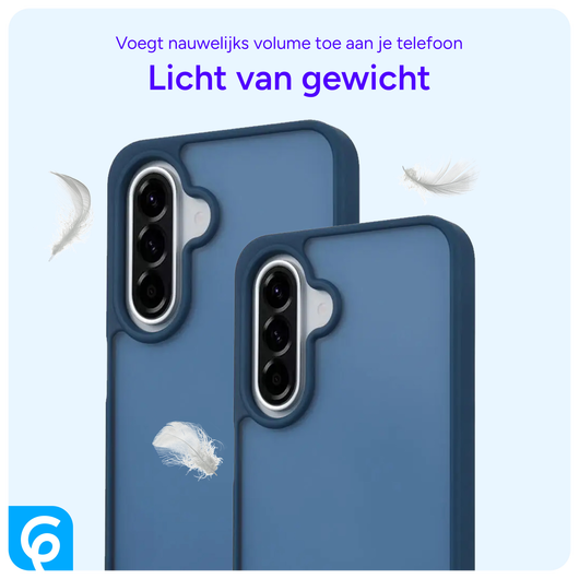 Samsung Galaxy A56 Hoesje Back Cover Matte Blauw afbeelding 4