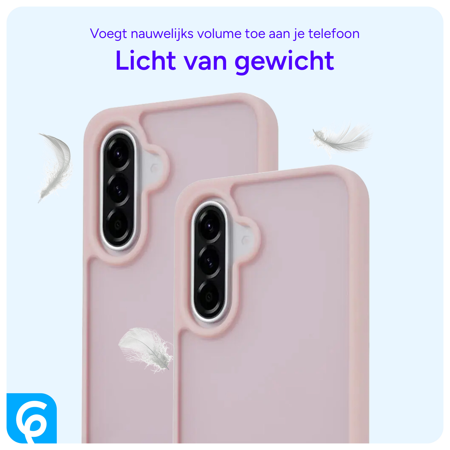 Samsung Galaxy A56 Hoesje Back Cover Matte Roze afbeelding 3