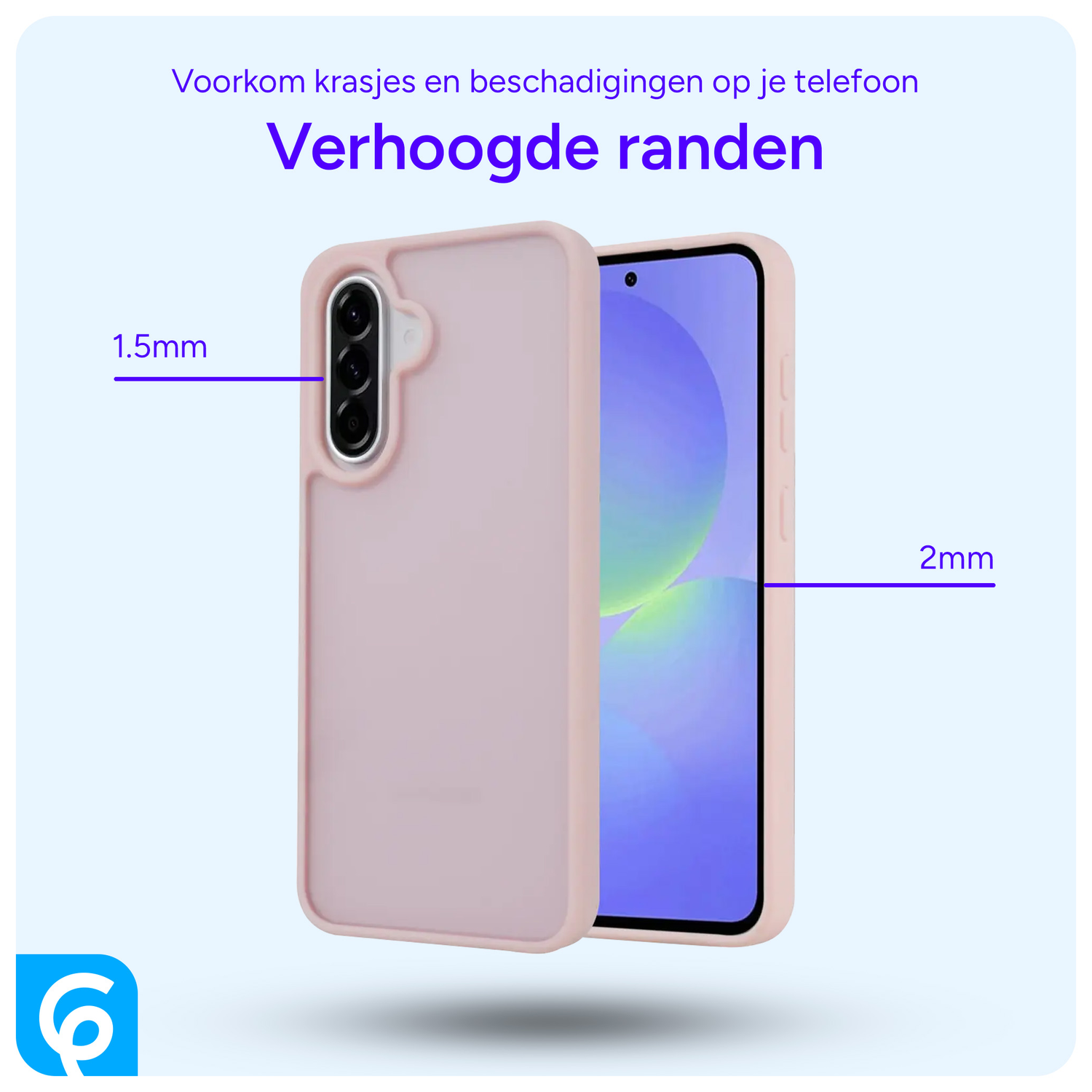 Samsung Galaxy A56 Hoesje Back Cover Matte Roze afbeelding 2