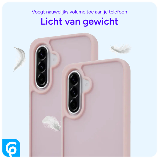 Samsung Galaxy A56 Hoesje Back Cover Matte Roze afbeelding 3