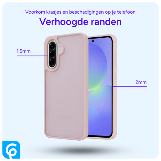 Samsung Galaxy A56 Hoesje Back Cover Matte Roze afbeelding 2