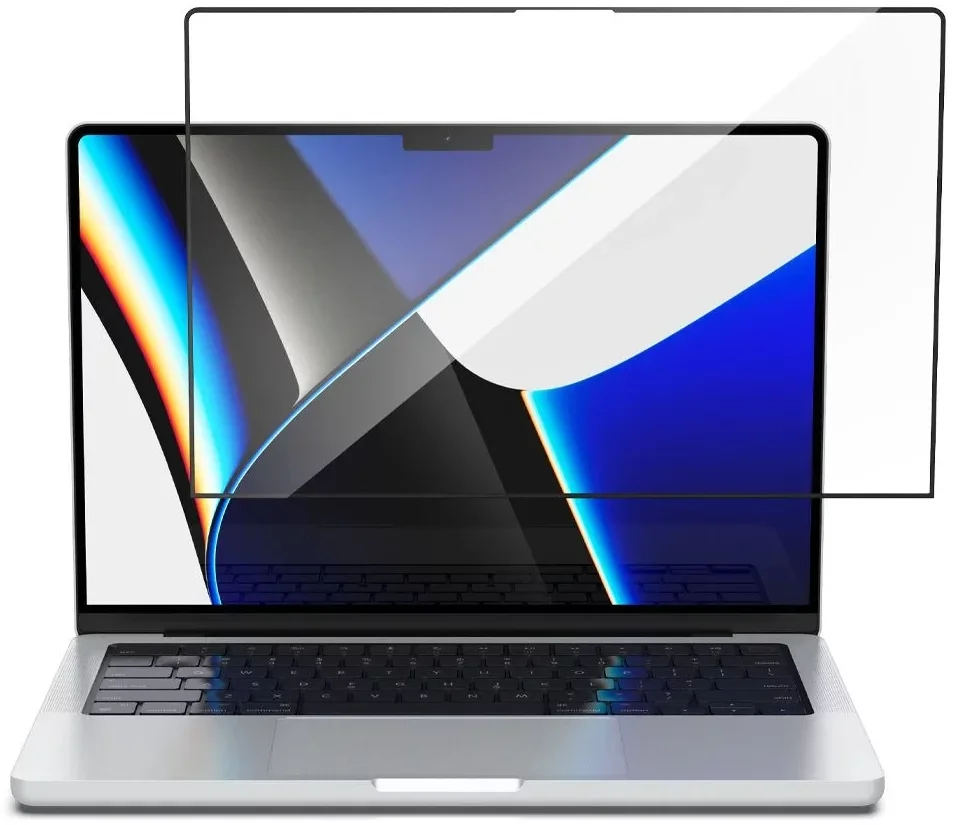 Spigen Glas.tR Slim - MacBook Pro 14 Inch Screen Protector Tempered Glass afbeelding 2