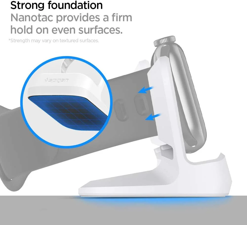 Spigen Apple Watch Night Stand S350 - Standaard voor Apple Watch Lader Wit afbeelding 6
