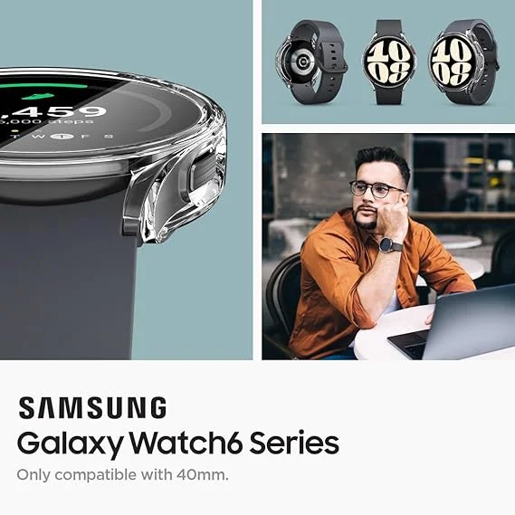 Spigen Ultra Hybrid - Samsung Galaxy Watch 6 (40MM) Hoesje - Transparant afbeelding 5