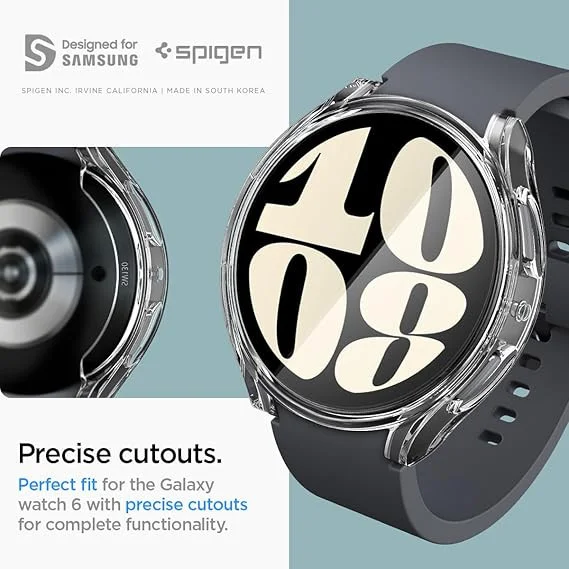 Spigen Ultra Hybrid - Samsung Galaxy Watch 6 (40MM) Hoesje - Transparant afbeelding 8