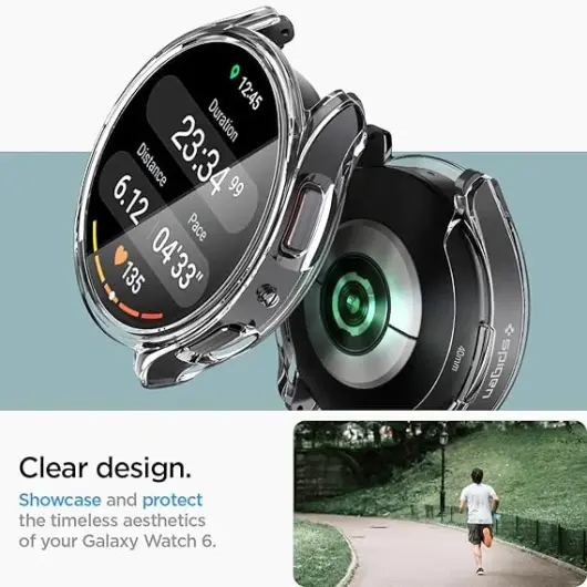 Spigen Ultra Hybrid - Samsung Galaxy Watch 6 (40MM) Hoesje - Transparant afbeelding 3