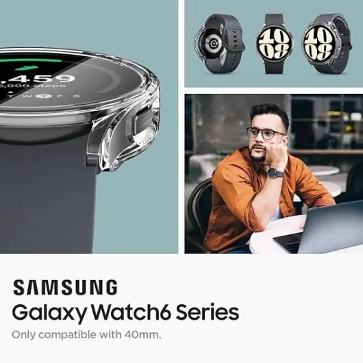 Spigen Ultra Hybrid - Samsung Galaxy Watch 6 (40MM) Hoesje - Transparant afbeelding 5