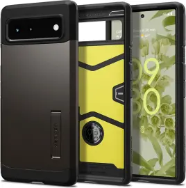 Spigen Tough Armor Google Pixel 6 Hoesje Back Cover Gunmetal