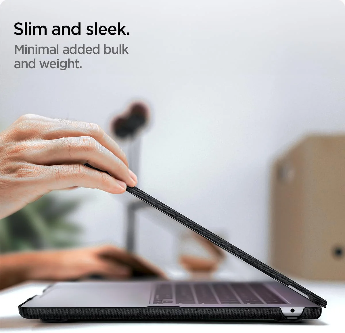 Spigen Urban Fit - MacBook Air 15 Inch M3/M2 Hoes - A3114 / A2941 - Zwart afbeelding 5