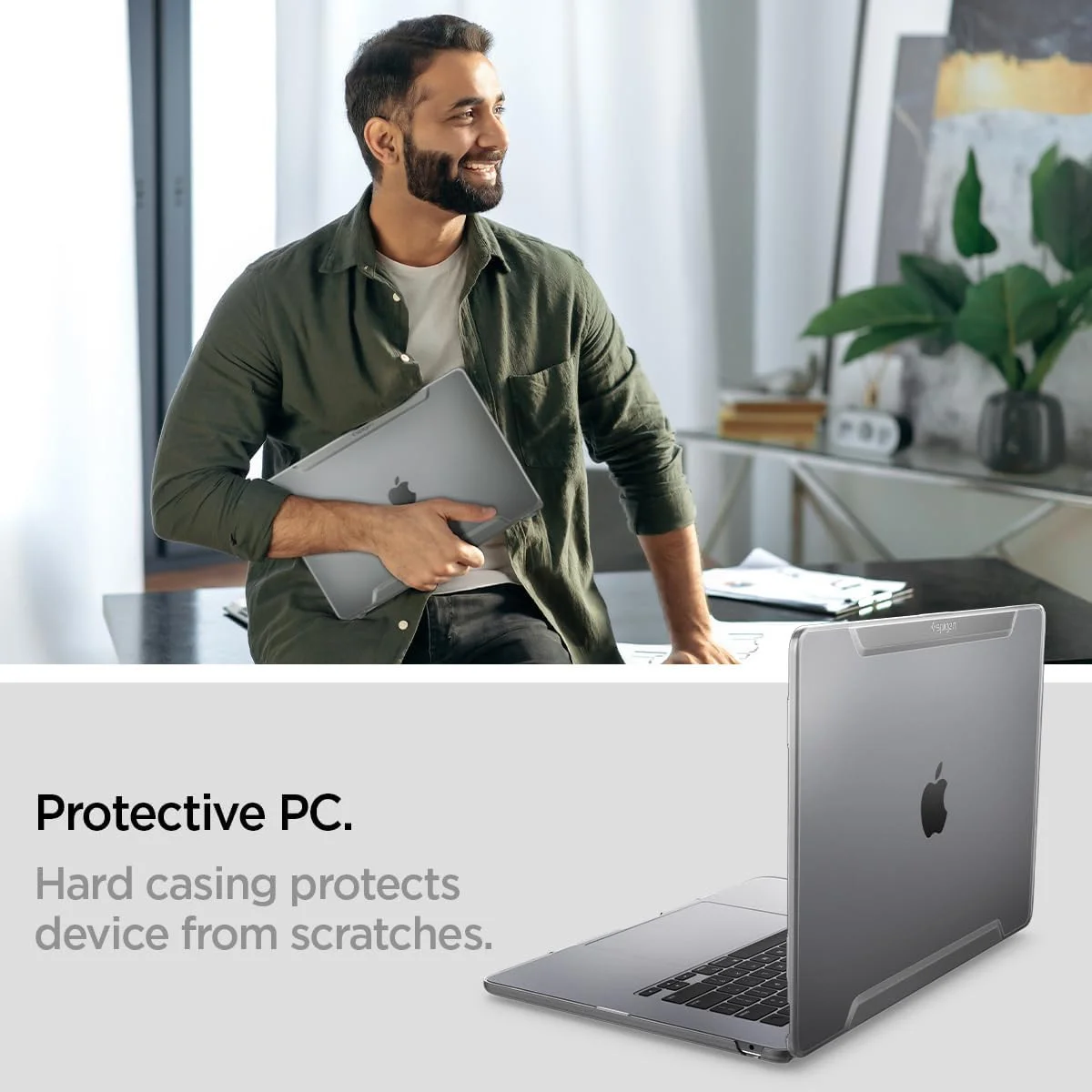 Spigen Thin Fit - MacBook Air 15 Inch M3/M2 Hoes - A3114 / A2941 - Transparant afbeelding 5