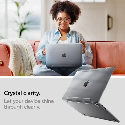 Spigen Thin Fit - MacBook Air 15 Inch M3/M2 Hoes - A3114 / A2941 - Transparant afbeelding 4